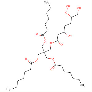 391689-70-6  Pentyldioxy,4-hydroperoxy-1-[2-oxo-2-[3-[(1-oxoheptyl)oxy]-2,2-bis[[(1-oxoheptyl)oxy]methyl]propoxy]ethyl]-