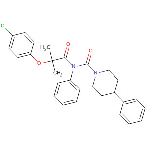 391861-71-5  1-Piperidinecarboxamide,N-[2-(4-chlorophenoxy)-2-methyl-1-oxopropyl]-N,4-diphenyl-