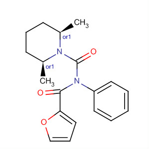 391861-85-1  1-Piperidinecarboxamide,N-(2-furanylcarbonyl)-2,6-dimethyl-N-phenyl-, (2R,6S)-rel-
