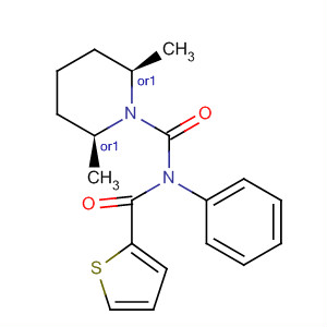391861-86-2  1-Piperidinecarboxamide,2,6-dimethyl-N-phenyl-N-(2-thienylcarbonyl)-, (2R,6S)-rel-
