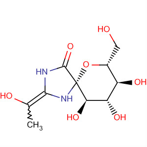 391870-15-8  6-Oxa-1,3-diazaspiro[4.5]decan-4-one,8,9,10-trihydroxy-2-(1-hydroxyethylidene)-7-(hydroxymethyl)-,(5S,7R,8S,9S,10R)-