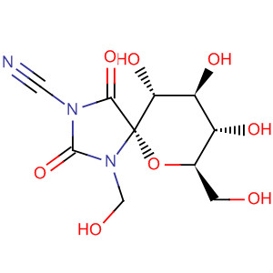 391871-24-2  6-Oxa-1,3-diazaspiro[4.5]decane-3-carbonitrile,8,9,10-trihydroxy-1,7-bis(hydroxymethyl)-2,4-dioxo-,(5S,7R,8S,9S,10R)-