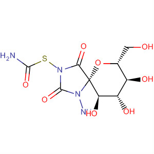 391871-42-4  6-Oxa-1,3-diazaspiro[4.5]decane-2,4-dione,1-amino-3-[(aminocarbonyl)thio]-8,9,10-trihydroxy-7-(hydroxymethyl)-,(5S,7R,8S,9S,10R)-