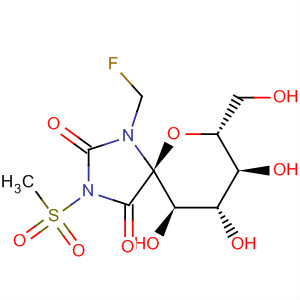 391871-57-1  6-Oxa-1,3-diazaspiro[4.5]decane-2,4-dione,1-(fluoromethyl)-8,9,10-trihydroxy-7-(hydroxymethyl)-3-(methylsulfonyl)-,(5S,7R,8S,9S,10R)-