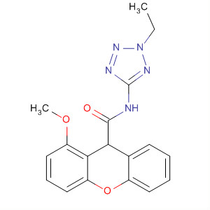 391881-25-7  9H-Xanthene-9-carboxamide, N-(2-ethyl-2H-tetrazol-5-yl)-1-methoxy-