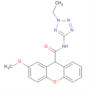391881-27-9  9H-Xanthene-9-carboxamide, N-(2-ethyl-2H-tetrazol-5-yl)-2-methoxy-