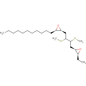 391884-11-0  Oxirane,2-[2,3-bis(methylthio)-4-[(2S,3R)-3-undecyloxiranyl]butyl]-3-ethyl-,(2R,3S)-
