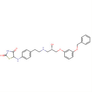 391901-01-2  2,4-Thiazolidinedione,5-[[4-[2-[[(2S)-2-hydroxy-3-[3-(phenylmethoxy)phenoxy]propyl]amino]ethyl]phenyl]amino]-