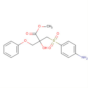 391903-96-1  Propanoic acid,3-[(4-aminophenyl)sulfonyl]-2-hydroxy-2-(phenoxymethyl)-, methyl ester