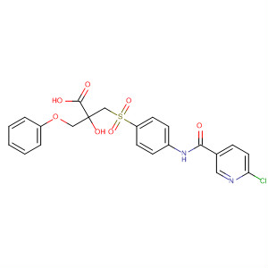 391904-23-7  Propanoic acid,3-[[4-[[(6-chloro-3-pyridinyl)carbonyl]amino]phenyl]sulfonyl]-2-hydroxy-2-(phenoxymethyl)-