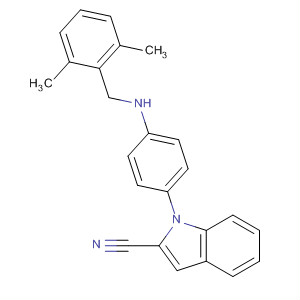 391913-88-5  1H-Indole-2-carbonitrile,1-[4-[[(2,6-dimethylphenyl)methyl]amino]phenyl]-