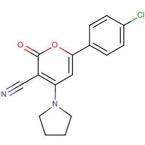 391914-20-8  2H-Pyran-3-carbonitrile, 6-(4-chlorophenyl)-2-oxo-4-(1-pyrrolidinyl)-