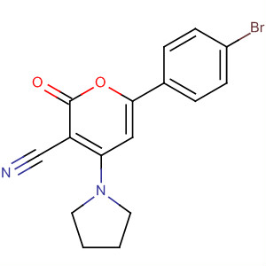 391914-24-2  2H-Pyran-3-carbonitrile, 6-(4-bromophenyl)-2-oxo-4-(1-pyrrolidinyl)-