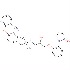 391920-40-4  3-Pyridinecarbonitrile,2-[4-[2-[[(2S)-2-hydroxy-3-[2-(2-oxo-1-pyrrolidinyl)phenoxy]propyl]amino]-2-methylpropyl]phenoxy]-