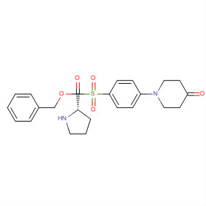 391935-07-2  L-Proline, 1-[[4-(4-oxo-1-piperidinyl)phenyl]sulfonyl]-, phenylmethyl ester