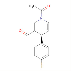 391936-94-0  3-Pyridinecarboxaldehyde, 1-acetyl-4-(4-fluorophenyl)-1,4-dihydro-,(4S)-