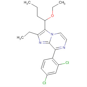 391954-04-4  Imidazo[1,2-a]pyrazine, 8-(2,4-dichlorophenyl)-3-(1-ethoxybutyl)-2-ethyl-
