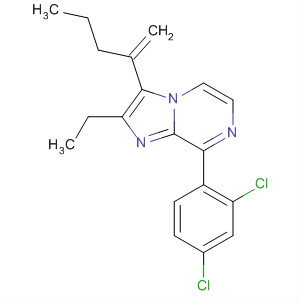 391954-15-7  Imidazo[1,2-a]pyrazine,8-(2,4-dichlorophenyl)-2-ethyl-3-(1-methylenebutyl)-