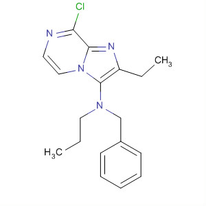 391954-21-5  Imidazo[1,2-a]pyrazin-3-amine,8-chloro-2-ethyl-N-(phenylmethyl)-N-propyl-