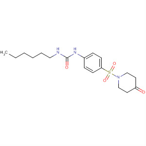392231-84-4  4-Piperidinone, 1-[[4-[[(hexylamino)carbonyl]amino]phenyl]sulfonyl]-