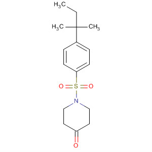 392231-89-9  4-Piperidinone, 1-[[4-(1,1-dimethylpropyl)phenyl]sulfonyl]-