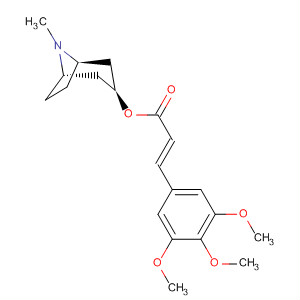 392232-10-9  2-Propenoic acid, 3-(3,4,5-trimethoxyphenyl)-,(1S,3S,5R,6S)-8-methyl-8-azabicyclo[3.2.1]octane-3,6-diyl ester,(2E,2'E)-