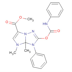392232-24-5  3H-Imidazo[1,2-b][1,2,4]triazole-6-carboxylic acid,3a,4-dihydro-3a,4-dimethyl-3-phenyl-2-[[(phenylamino)carbonyl]oxy]-,methyl ester