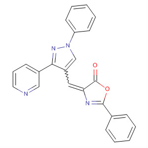 392251-96-6  5(4H)-Oxazolone,2-phenyl-4-[[1-phenyl-3-(3-pyridinyl)-1H-pyrazol-4-yl]methylene]-