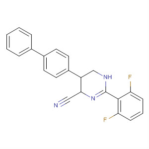 392253-57-5  4-Pyrimidinecarbonitrile,5-[1,1'-biphenyl]-4-yl-2-(2,6-difluorophenyl)-1,4,5,6-tetrahydro-