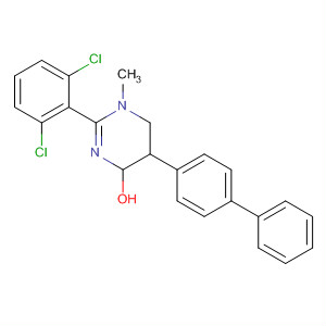392254-09-0  4-Pyrimidinol,5-[1,1'-biphenyl]-4-yl-2-(2,6-dichlorophenyl)-1,4,5,6-tetrahydro-1-methyl-
