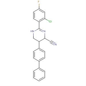 392254-55-6  4-Pyrimidinecarbonitrile,5-[1,1'-biphenyl]-4-yl-2-(2-chloro-4-fluorophenyl)-1,4,5,6-tetrahydro-