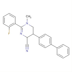 392255-13-9  4-Pyrimidinecarbonitrile,5-[1,1'-biphenyl]-4-yl-2-(2-fluorophenyl)-1,4,5,6-tetrahydro-1-methyl-