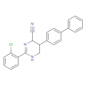 392255-20-8  4-Pyrimidinecarbonitrile,5-[1,1'-biphenyl]-4-yl-2-(2-chlorophenyl)-1,4,5,6-tetrahydro-