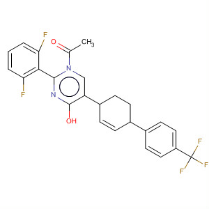 392257-54-4  4-Pyrimidinol,1-acetyl-2-(2,6-difluorophenyl)-1,4,5,6-tetrahydro-5-[4'-(trifluoromethyl)[1,1'-biphenyl]-4-yl]-