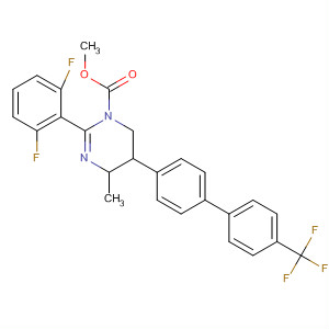 392257-60-2  1(4H)-Pyrimidinecarboxylic acid,2-(2,6-difluorophenyl)-5,6-dihydro-4-methyl-5-[4'-(trifluoromethyl)[1,1'-biphenyl]-4-yl]-, methyl ester