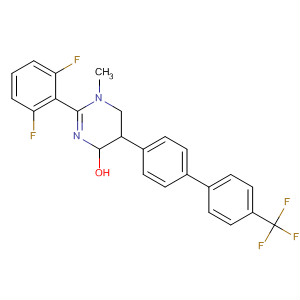 392257-64-6  4-Pyrimidinol,2-(2,6-difluorophenyl)-1,4,5,6-tetrahydro-1-methyl-5-[4'-(trifluoromethyl)[1,1'-biphenyl]-4-yl]-