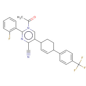 392258-37-6  4-Pyrimidinecarbonitrile,1-acetyl-2-(2-fluorophenyl)-1,4,5,6-tetrahydro-5-[4'-(trifluoromethyl)[1,1'-biphenyl]-4-yl]-