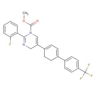 392258-38-7  1(4H)-Pyrimidinecarboxylic acid,2-(2-fluorophenyl)-5,6-dihydro-5-[4'-(trifluoromethyl)[1,1'-biphenyl]-4-yl]-,methyl ester