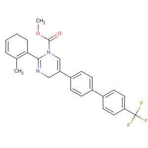 392258-78-5  1(4H)-Pyrimidinecarboxylic acid,5,6-dihydro-2-(2-methylphenyl)-5-[4'-(trifluoromethyl)[1,1'-biphenyl]-4-yl]-, methyl ester