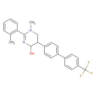 392258-85-4  4-Pyrimidinol,1,4,5,6-tetrahydro-1-methyl-2-(2-methylphenyl)-5-[4'-(trifluoromethyl)[1,1'-biphenyl]-4-yl]-