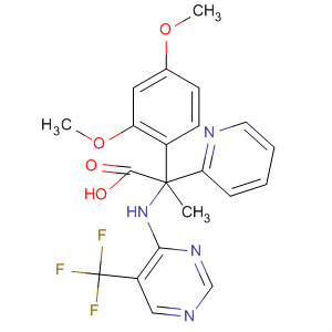 392298-39-4  2-Pyridinepropanoic acid,5-(2,6-dimethoxyphenyl)-a-[[5-(trifluoromethyl)-4-pyrimidinyl]amino]-