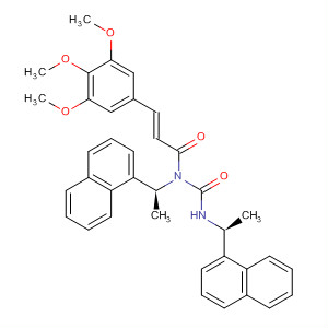 392304-23-3  2-Propenamide,N-[(1S)-1-(1-naphthalenyl)ethyl]-N-[[[(1S)-1-(1-naphthalenyl)ethyl]amino]carbonyl]-3-(3,4,5-trimethoxyphenyl)-, (2E)-
