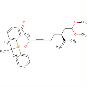 392334-74-6  9-Decen-4-ynal,8-(2,2-dimethoxyethyl)-3-[[(1,1-dimethylethyl)diphenylsilyl]oxy]-9-methyl-,(8S)-