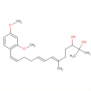 392336-10-6  6,8,12-Tridecatriene-2,3-diol, 13-(2,4-dimethoxyphenyl)-2,6-dimethyl-,(6E,8E,12Z)-