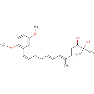 392336-11-7  6,8,12-Tridecatriene-2,3-diol, 13-(2,5-dimethoxyphenyl)-2,6-dimethyl-,(6E,8E,12Z)-