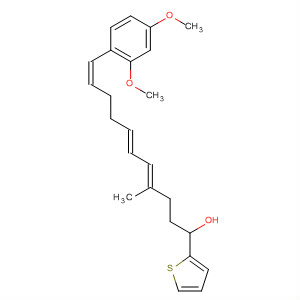 392336-14-0  2-Thiophenemethanol,a-[(3E,5E,9Z)-10-(2,4-dimethoxyphenyl)-3-methyl-3,5,9-decatrienyl]-