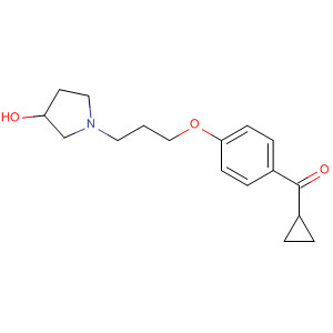392338-57-7  Methanone, cyclopropyl[4-[3-(3-hydroxy-1-pyrrolidinyl)propoxy]phenyl]-