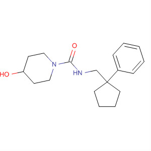 392629-24-2  1-Piperidinecarboxamide, 4-hydroxy-N-[(1-phenylcyclopentyl)methyl]-