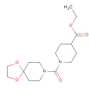 392630-85-2  4-Piperidinecarboxylic acid,1-(1,4-dioxa-8-azaspiro[4.5]dec-8-ylcarbonyl)-, ethyl ester