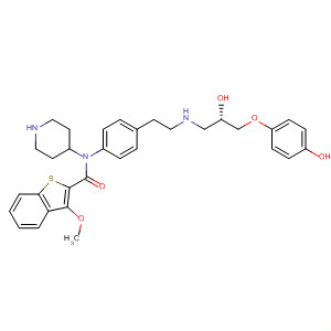 392644-98-3  4-Piperidinamine,N-[4-[2-[[(2S)-2-hydroxy-3-(4-hydroxyphenoxy)propyl]amino]ethyl]phenyl]-1-[(3-methoxybenzo[b]thien-2-yl)carbonyl]-